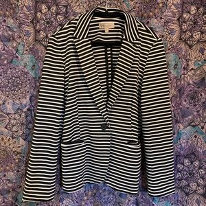 Philosophy Jacket, Women's Collar 1-Button Stripe